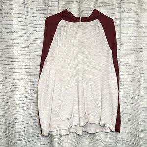 A Lucky Brand light hooded sweatshirt is versatile and casual, for many settings